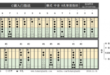 德式中音8孔竖笛C调入门指法-渤海琴师
